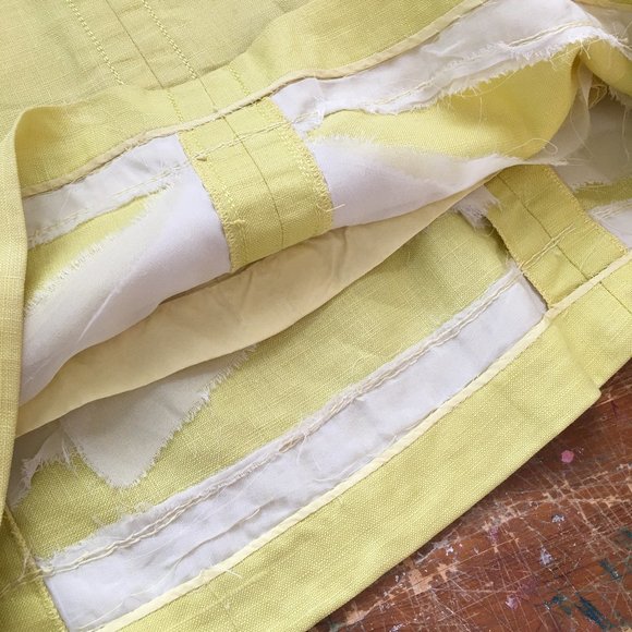 Vintage Jean Patou Dress, Mod Linen Shift Dress 1960s - Picture 13 of 14